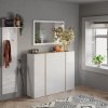 Botník do předsíně FRAME (typ 409089-44K) bílý lesk/dub Cadiz