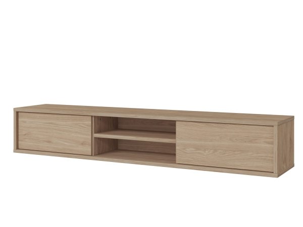 Závěsný televizní stolek FRIDA typ 40 délka 180 cm barva dub