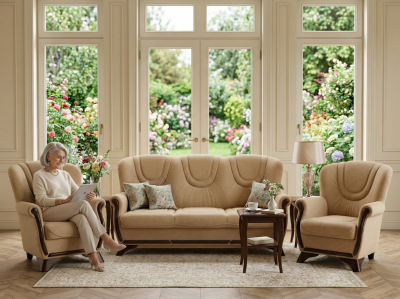 Klasická sedací souprava FREDERIK 3+1+1