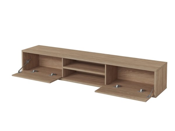 Závěsný televizní stolek FRIDA typ 40 délka 180 cm barva dub