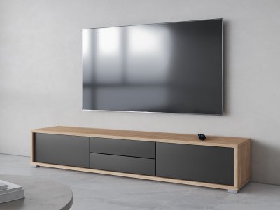 Televizní stolek FRIDA typ 39 délka 180 cm dub/antracit