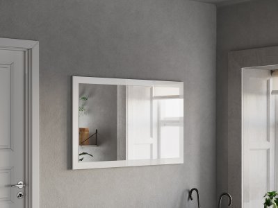 Zrcadlo do předsíně FRAME (typ 409089-70) bílý lesk/dub Cadiz