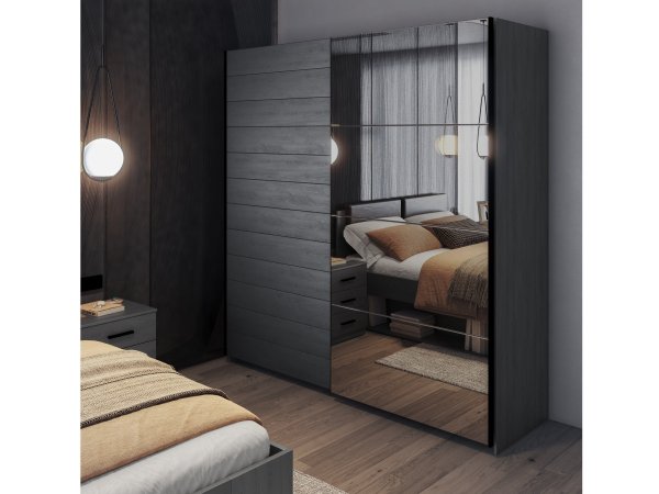 Moderní ložnice GALAXY 1 dub Carbon