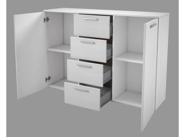 Komoda GALAXY Abisko/bílá