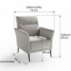 Designové čalouněné křeslo TALVI s volitelnými nožičkami