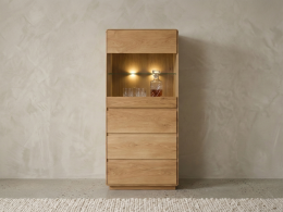 Dubová vitrína ATLANTA typ 50 dub přírodní