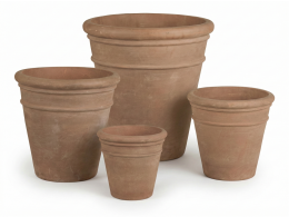 Sada květináčů Stockport, terakota, hnědé, Ø 17/22/27/32 cm – House Nordic