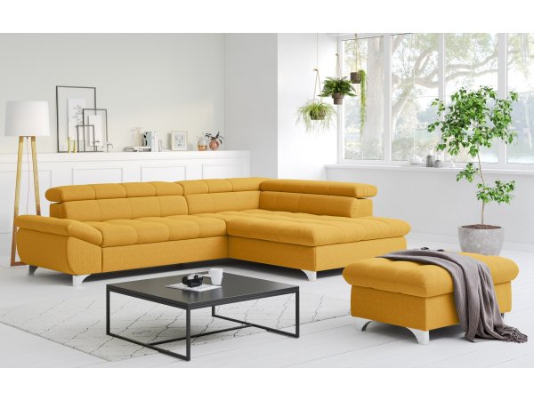 Rohová rozkládací sedací souprava GEMINI