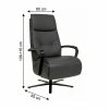 PALLADIO LAZYLINE relaxační kožené polohovací křeslo, varianta 1