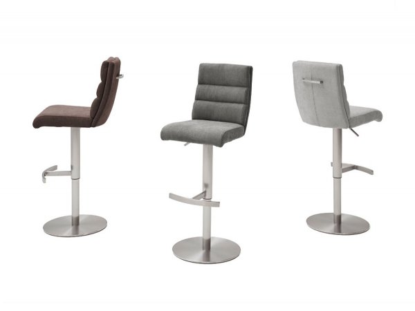 Barová otočná židle GIULIA B šedá