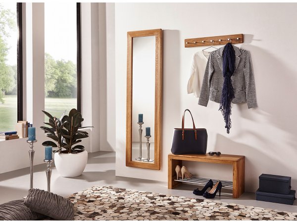 Nástěnné dubové zrcadlo ALO