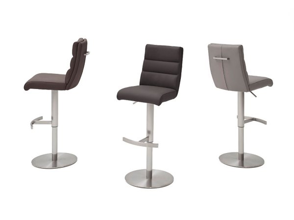 Barová otočná židle GIULIA B nubuk antracit