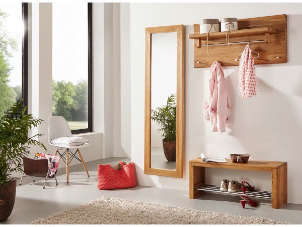 Nástěnné dubové zrcadlo ALO