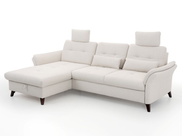 Rohová sedací souprava s nastavitelnou hloubkou sedáku HEDEN