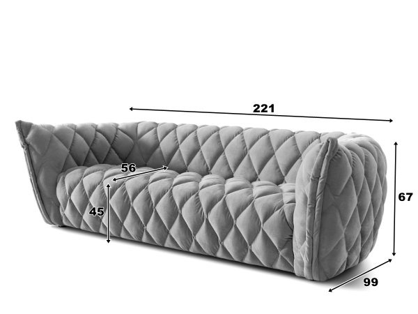 Luxusní sedací souprava GOLDY 3+1