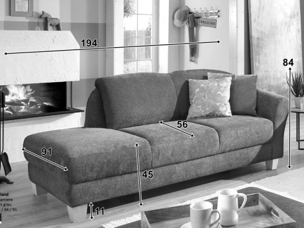 Samostatně stojící otoman GOTLAND