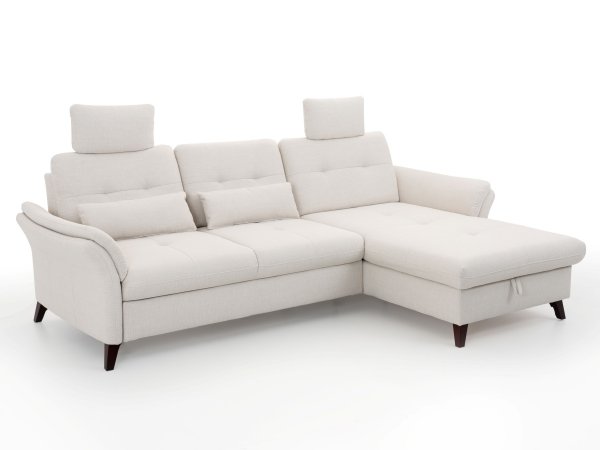 Rohová sedací souprava s nastavitelnou hloubkou sedáku HEDEN