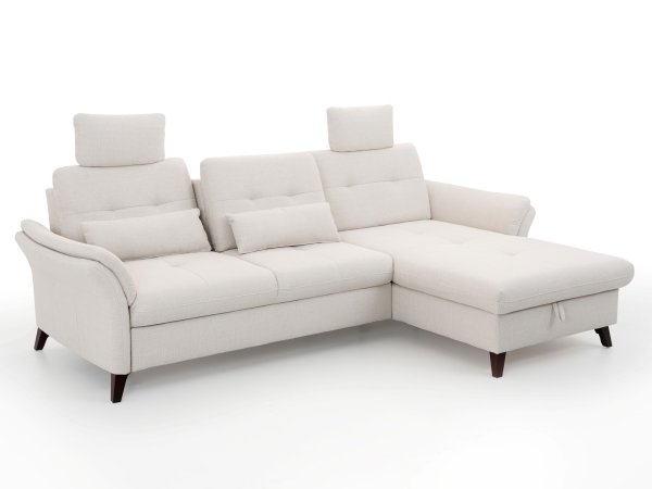 Rohová sedací souprava s nastavitelnou hloubkou sedáku HEDEN