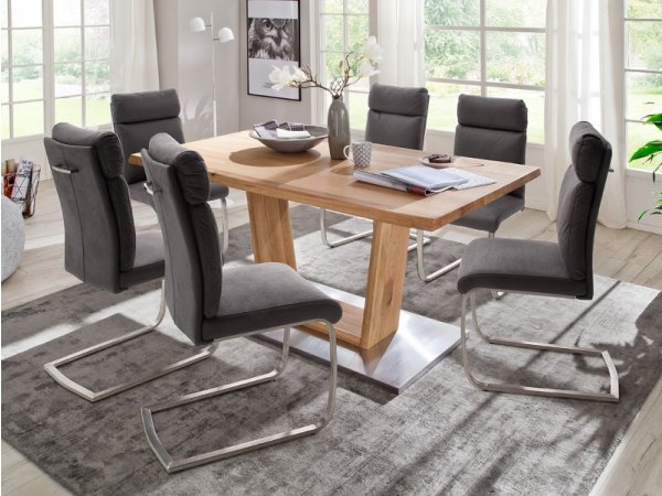 Židle jídelní RABEA/RILEY antik šedá