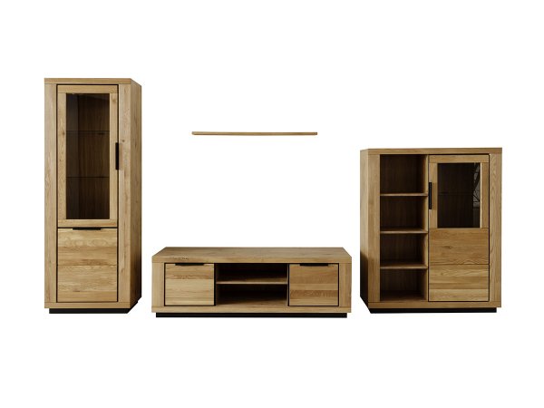 Nábytek do obývacího pokoje GRENO 3 dub masiv divoký