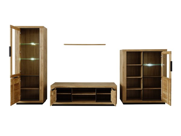 Nábytek do obývacího pokoje GRENO 3 dub masiv divoký