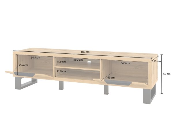 Nábytek do obývacího pokoje HALLE III dub wotan