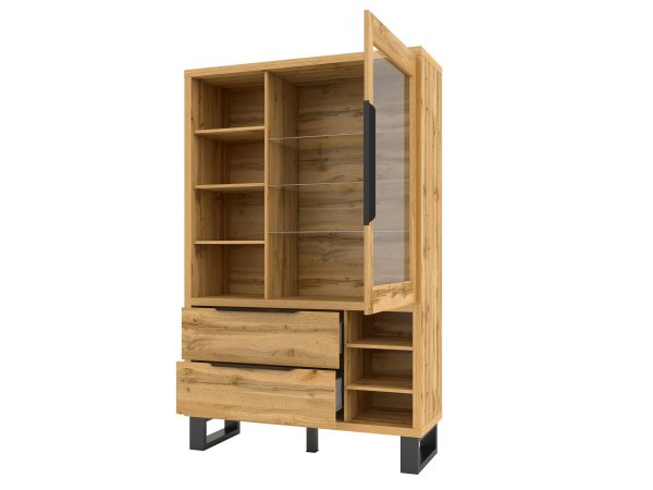 Vitrína do obývacího pokoje HALLE typ 13 dub wotana