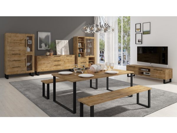 Komoda do obývacího pokoje HALLE typ 25 dub wotana