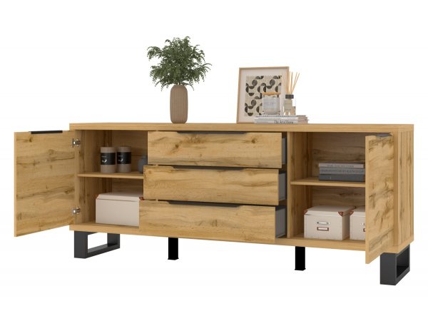 Nábytek do obývacího pokoje HALLE I dub wotan