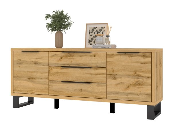 Nábytek do obývacího pokoje HALLE II dub wotan