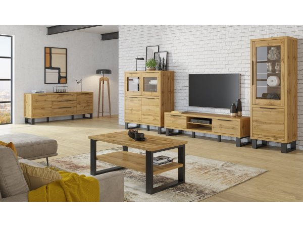 Nábytek do obývacího pokoje HALLE IV dub wotan