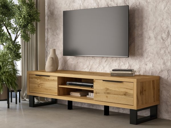 Nábytek do obývacího pokoje HALLE II dub wotan