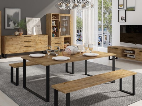 Jídelní stůl HALLE typ 94 dub wotan