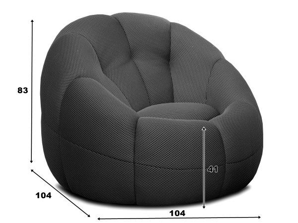 Designové otočné křeslo HAPPY