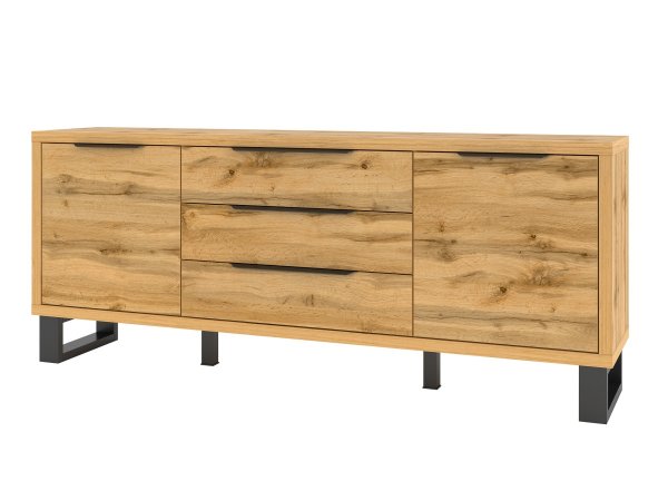 Komoda do obývacího pokoje HALLE typ 25 dub wotana