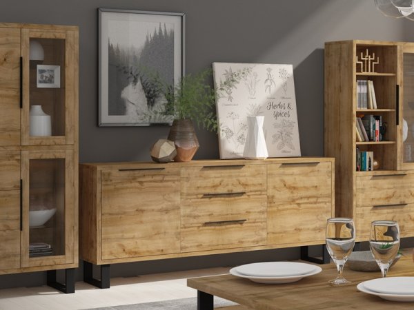 Nábytek do obývacího pokoje HALLE I dub wotan