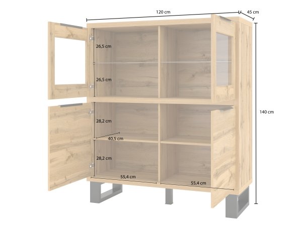 Nábytek do obývacího pokoje HALLE IV dub wotan