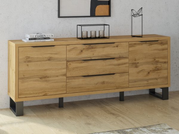 Komoda do obývacího pokoje HALLE typ 25 dub wotana