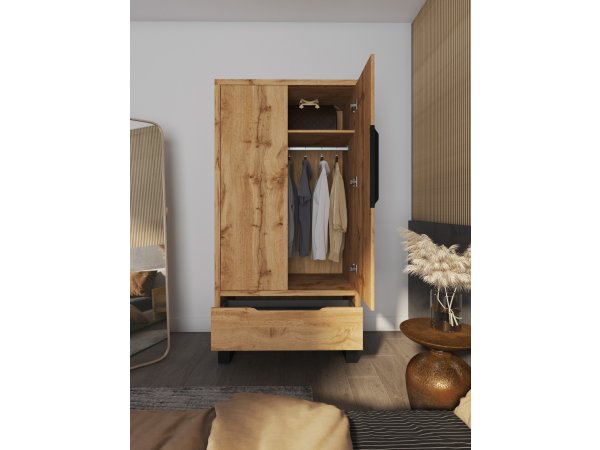 Nábytek do obývacího pokoje HALLE III dub wotan