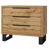 Komoda HALLE S (typ 27) dub Wotan/černý
