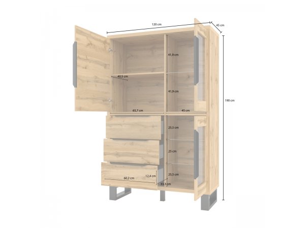 Nábytek do obývacího pokoje HALLE I dub wotan