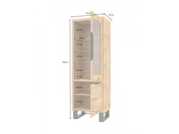 Nábytek do obývacího pokoje HALLE IV dub wotan