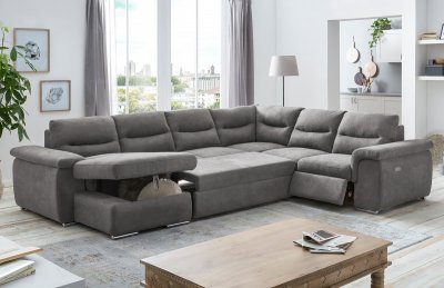 Sedací souprava s relax funkcí HELLA ve tvaru U