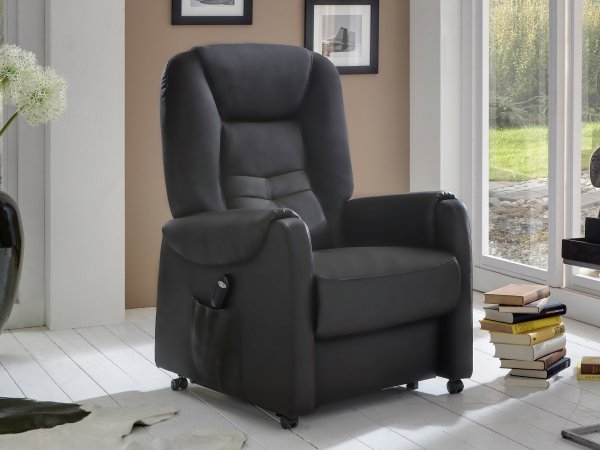 HENDRIK BASIC kožené luxusní polohovací křeslo