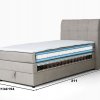 Postel boxspring s úložným prostorem HOTSPOT
