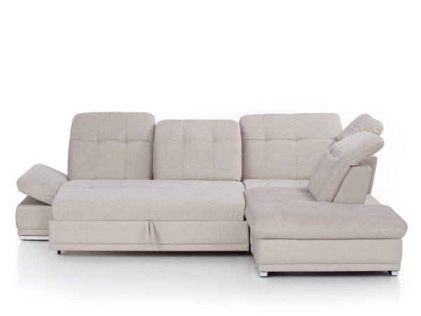 Rohová rozkládací sedací souprava s nastavitelnými opěráky HOLIDAY