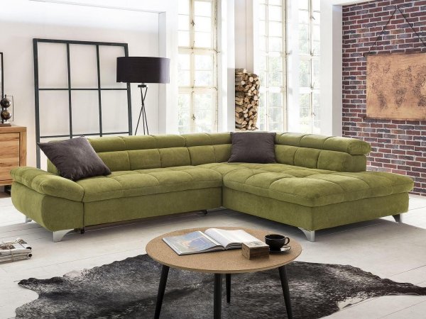 Rohová sedací souprava s polohovatelnými opěrkami GEMINI 2