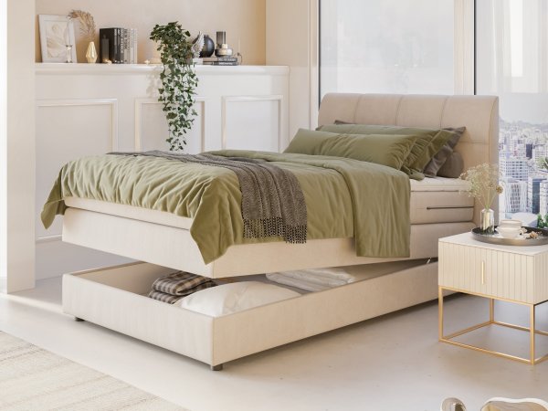 Postel boxspring s úložným prostorem HOTSPOT