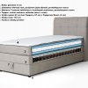 Postel boxspring s úložným prostorem HOTSPOT