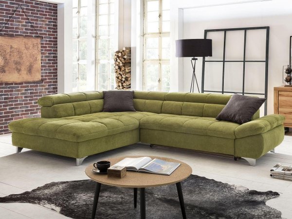 Rohová sedací souprava s polohovatelnými opěrkami GEMINI 2